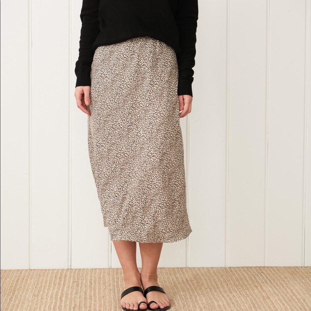 Jenni Kayne Leopard Slip Skirt size XS